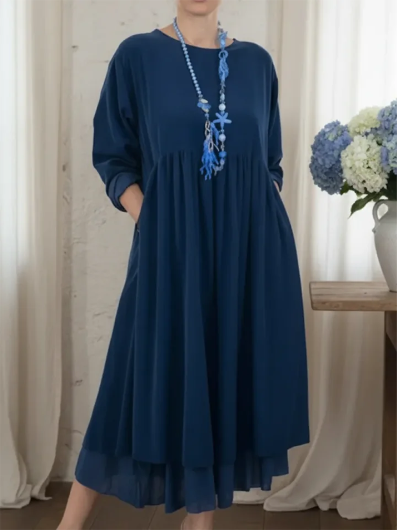 Noor – Dress with pleated detail