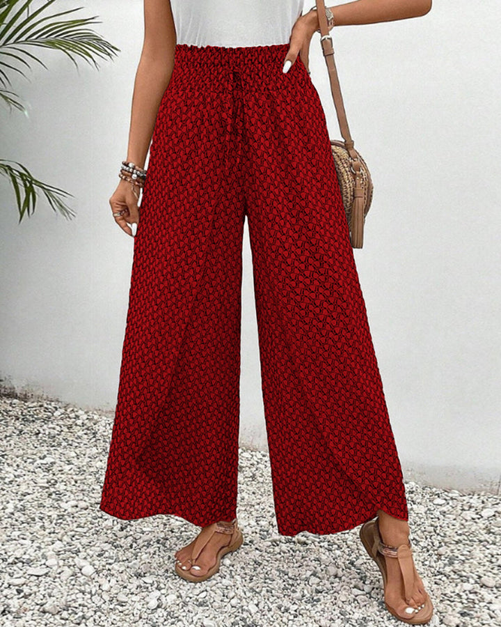 Lunetta™ | Printed Wide-Leg Trousers