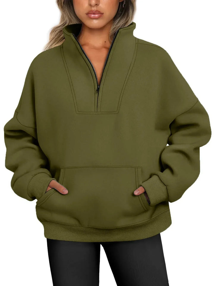 Lustre | Quarter-zip Pullover Sweatshirt
