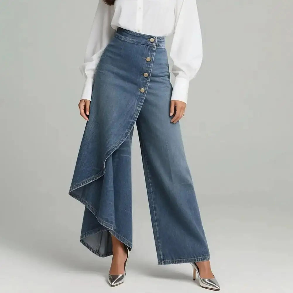 Saffi™ | Wide-Leg Denim Pants