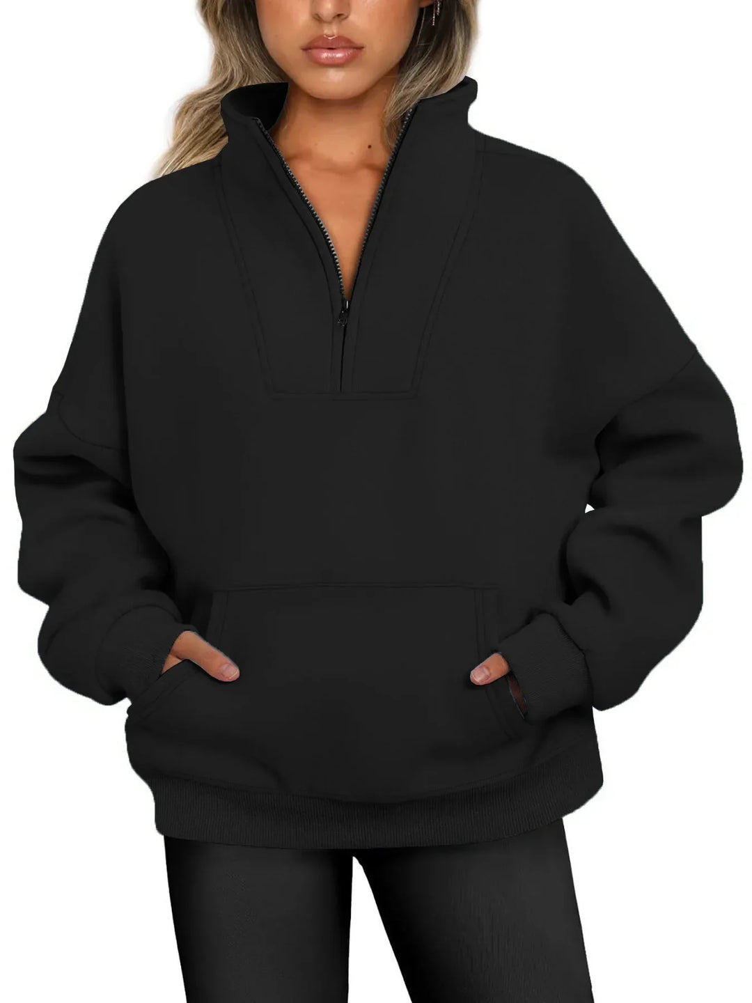 Lustre | Quarter-zip Pullover Sweatshirt