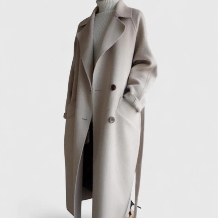 Soft tailored coat front view