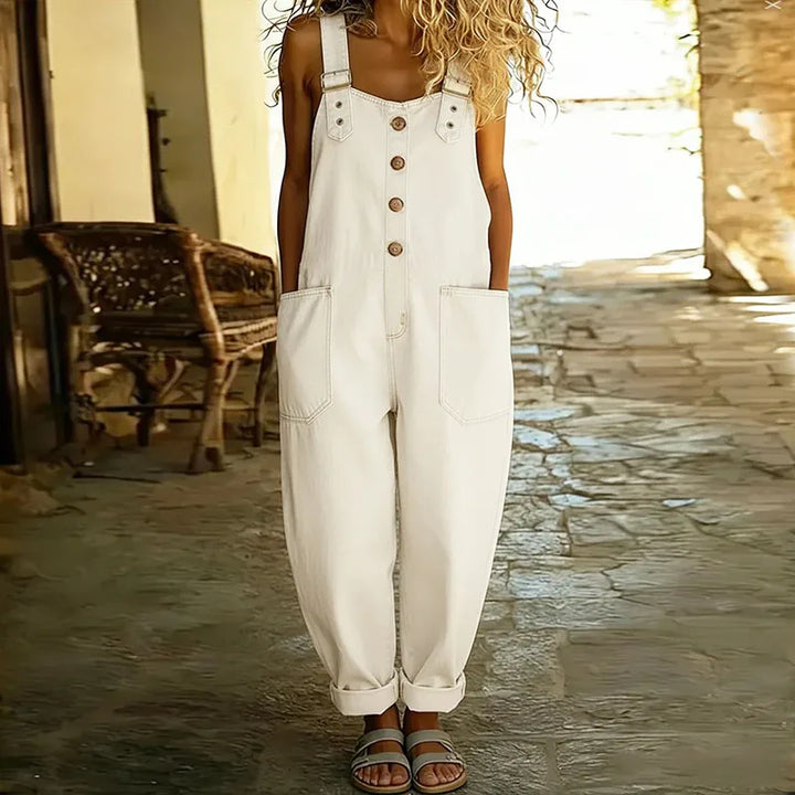 Carmen – Vintage Soft Cotton Denim Overalls with Adjustable Straps