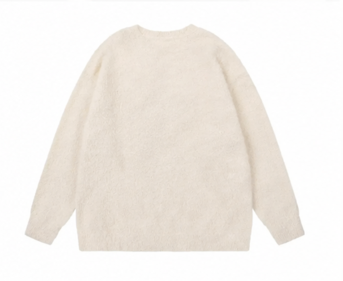 Olivia - Round Neck Cute-Cat Sweater