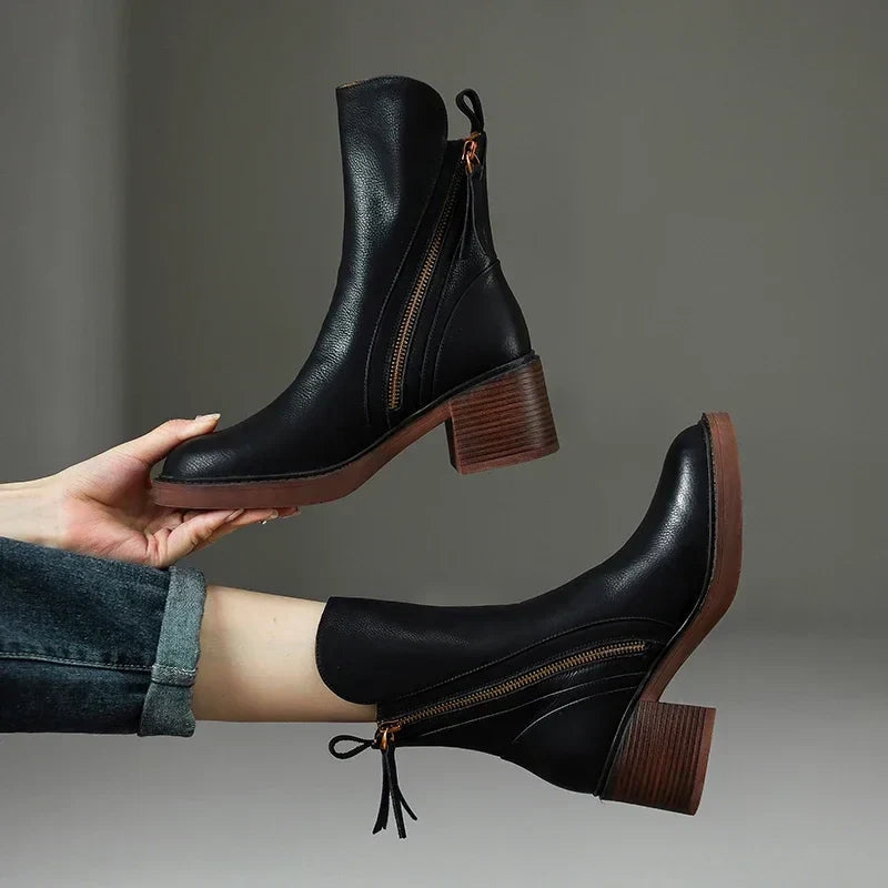 Klara – Leather Ankle Boots
