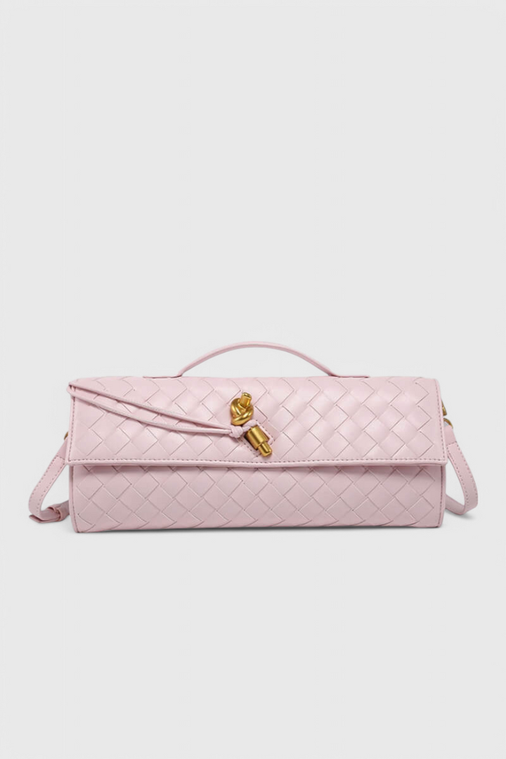 Melanie Clutch Bag with Gold Knot Detail