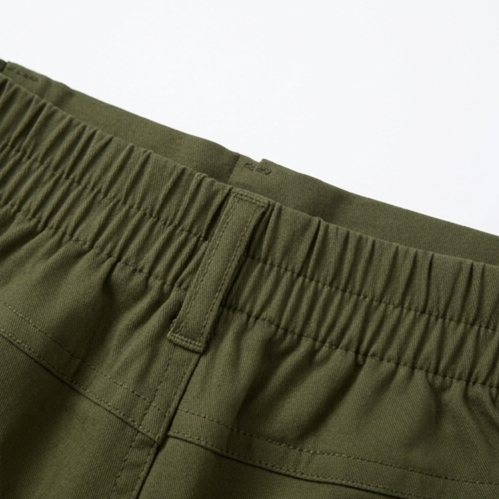 Curvella™ | High-Waisted Stretch Cargo Shorts