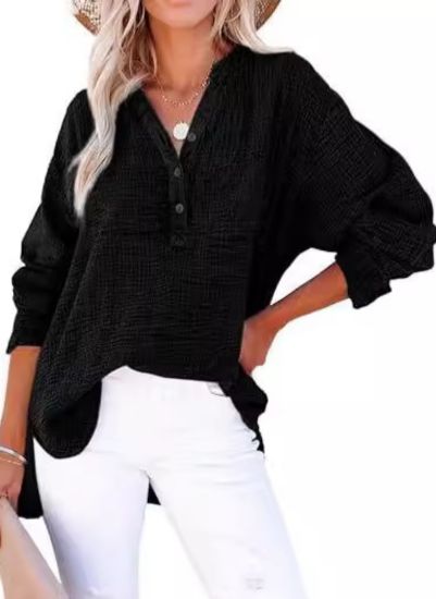 ODETTE – RELAXED ELEGANCE BUTTON BLOUSE