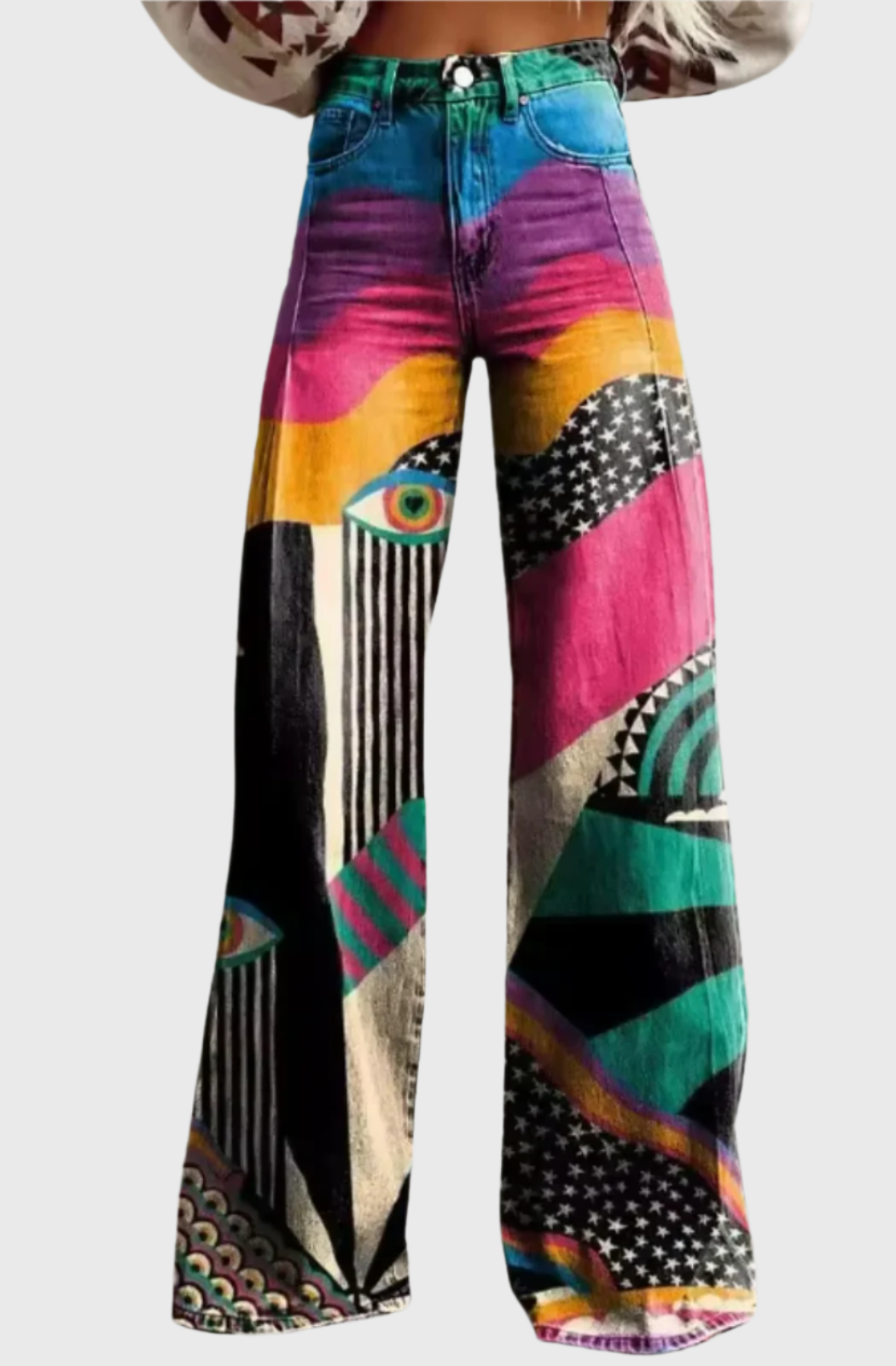 Gwendolyn™ | Boho Vintage Wide-Leg Trousers