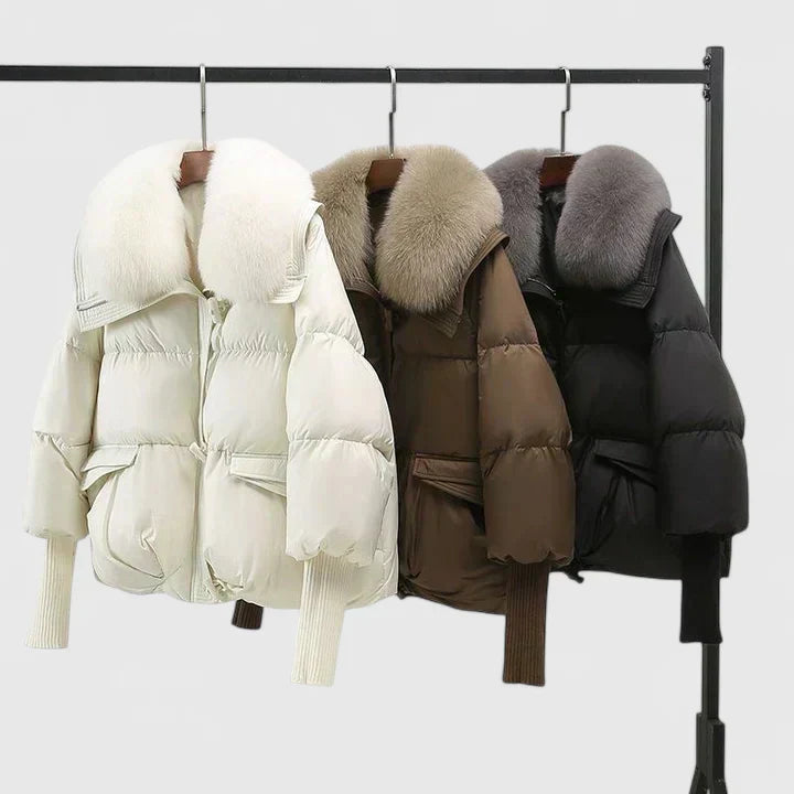 Zya™ | Faux Fur Collar Winter Jacket