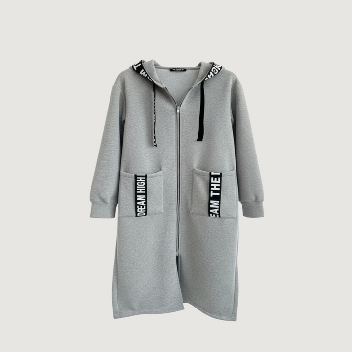 Xevyra™ | Hooded Maxi Jacket