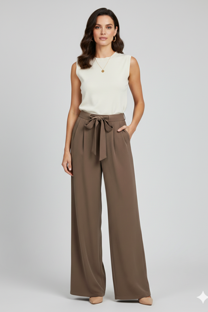 Celestine™ | Drawstring Palazzo Trousers