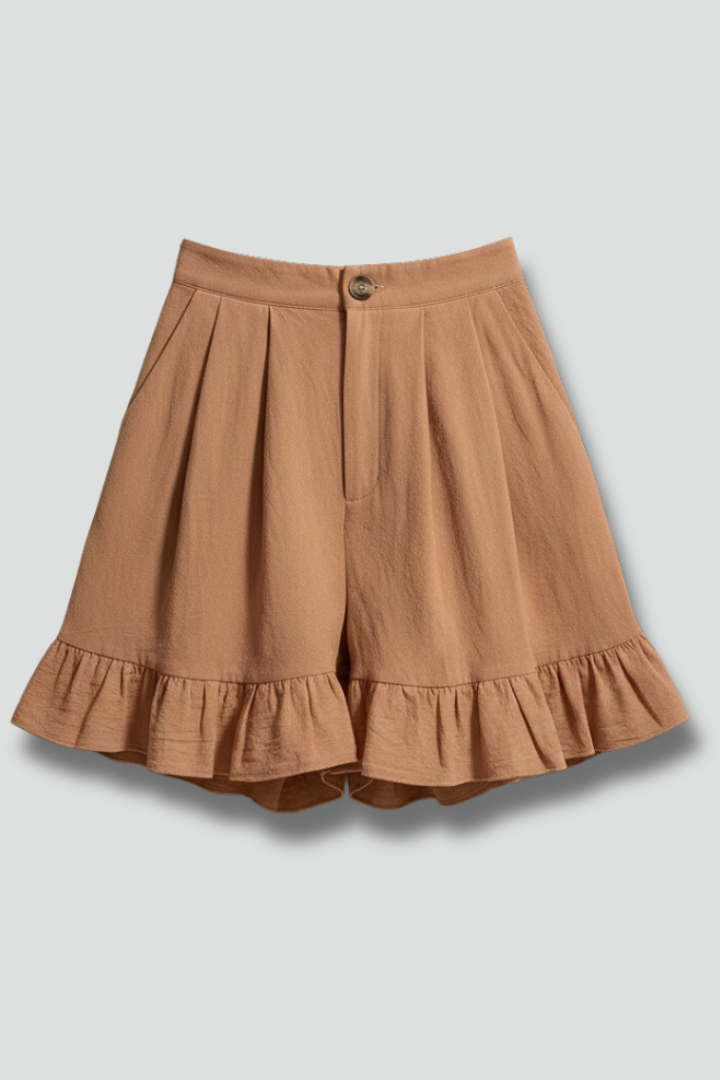 Jacklyn™ | Ruffle-Hem Casual Shorts