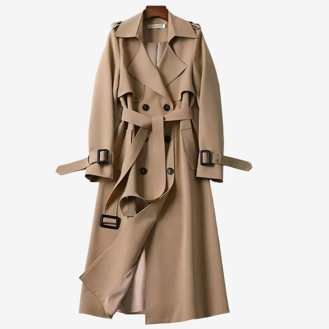 Beige classic trench coat