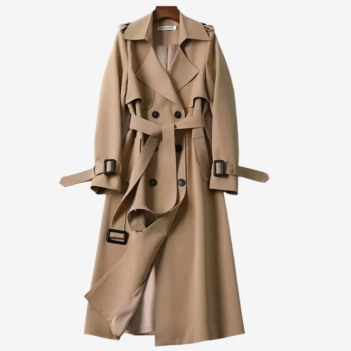 Beige classic trench coat