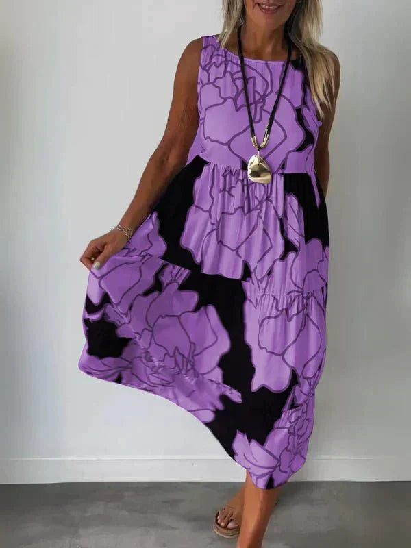 Aveline | Stylish Floral Pattern Dress