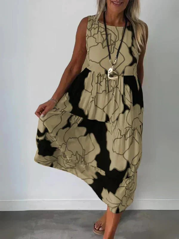 Aveline | Stylish Floral Pattern Dress