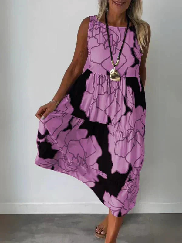 Aveline | Stylish Floral Pattern Dress