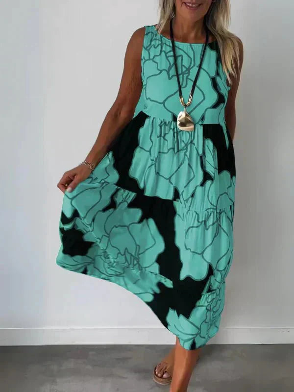 Aveline | Stylish Floral Pattern Dress
