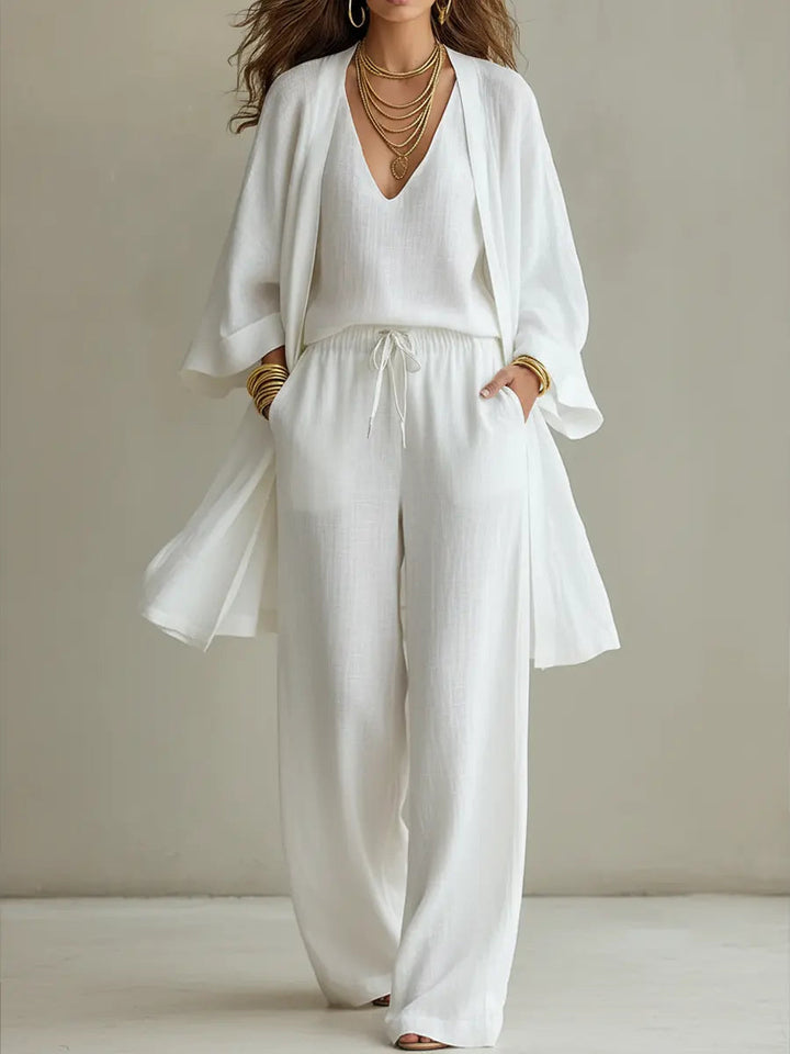 White three-piece set