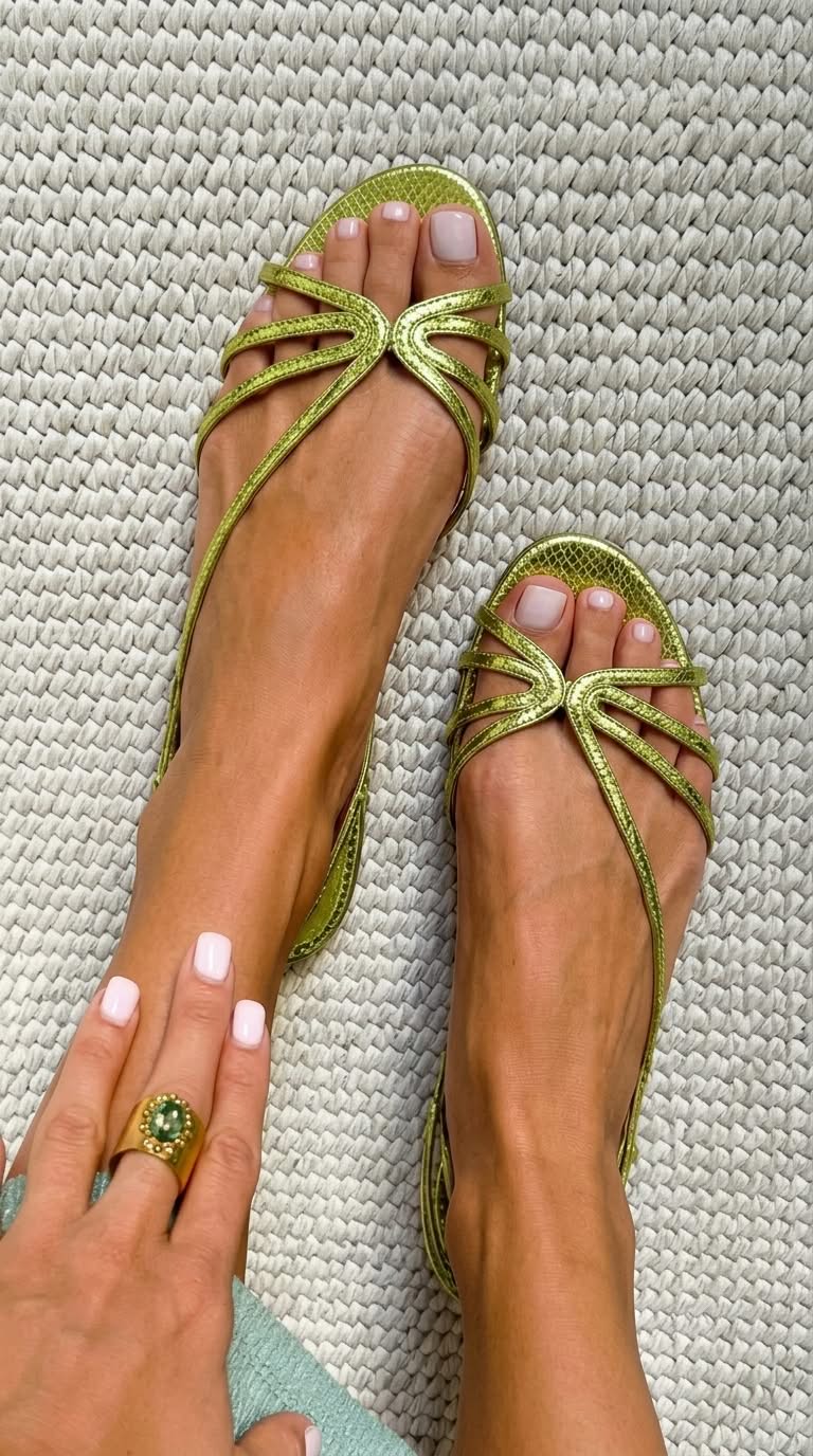 Serafina | Golden Essence Sandals