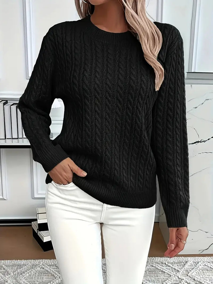Lena – Cable knit women's sweater
