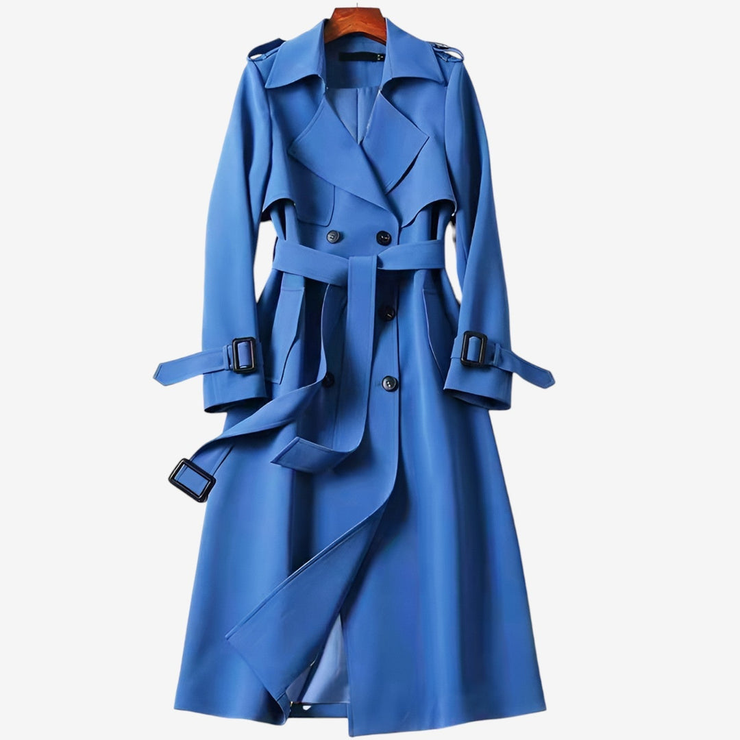 Blue classic trench coat