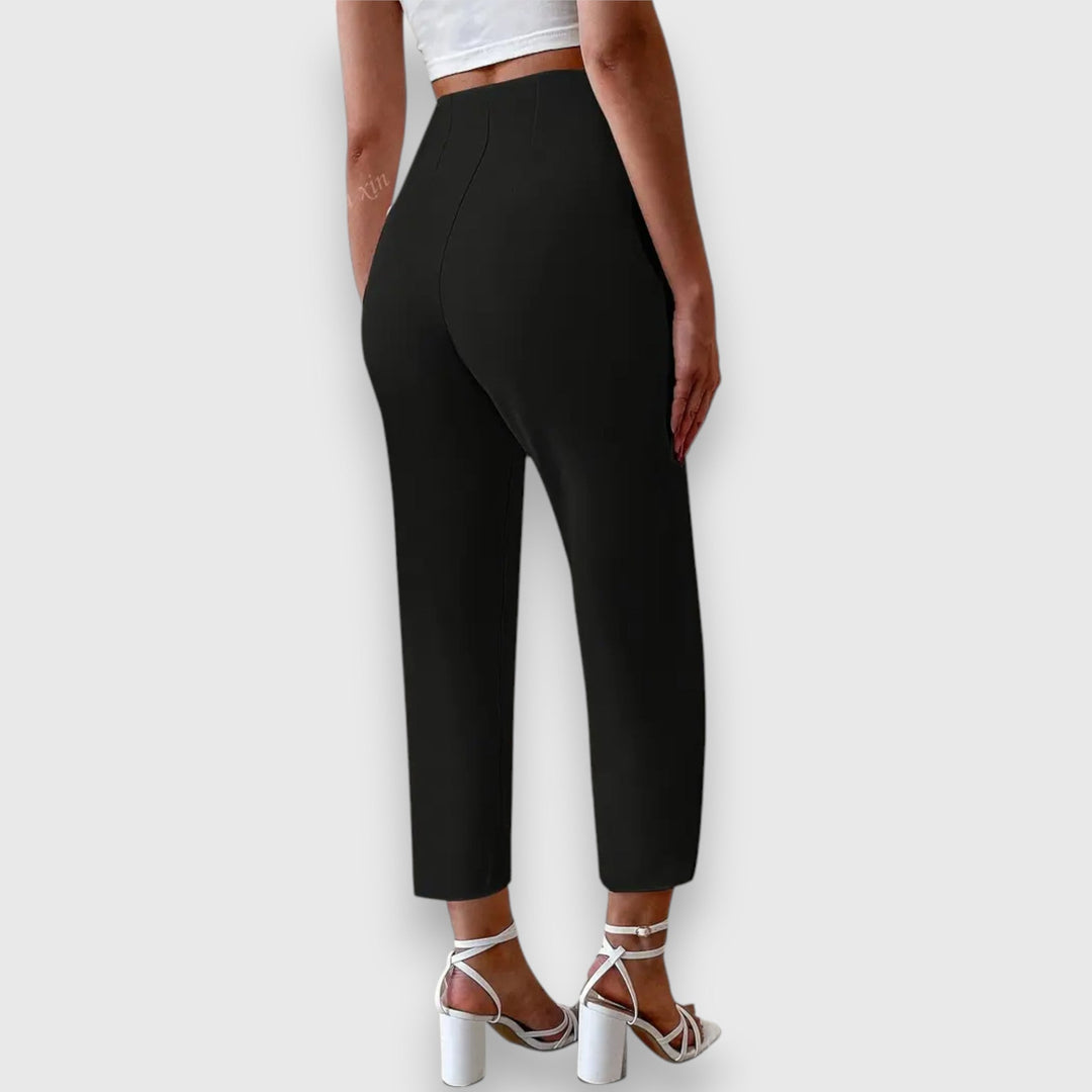 Verena™ | High-Waisted Straight Trousers