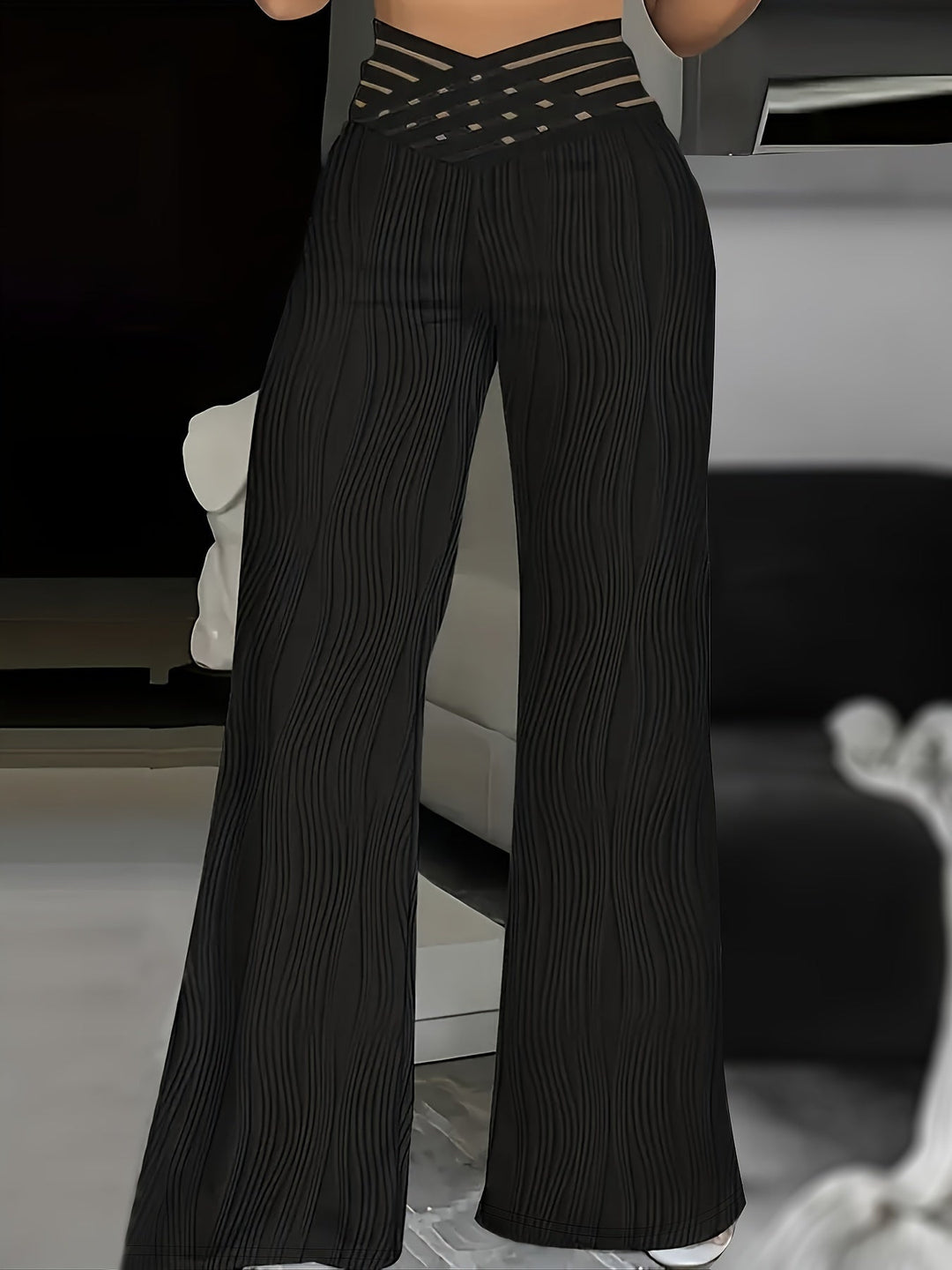 Orla™ | High-Waist Crisscross Trousers