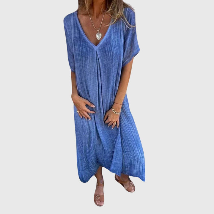 Fiona™ | Elegant Lightweight V-Neck Dress