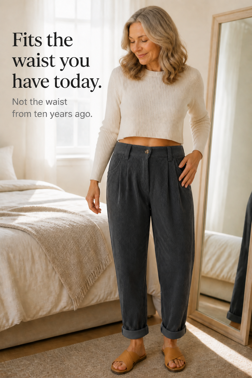 Linelle™ | Pleated Wide-Leg Trousers