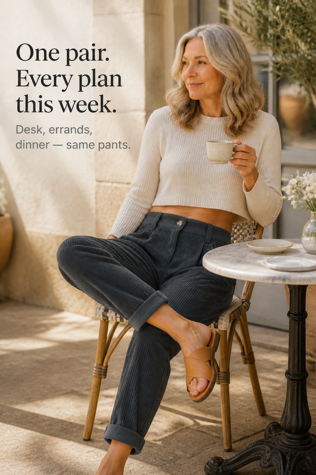 Linelle™ | Pleated Wide-Leg Trousers
