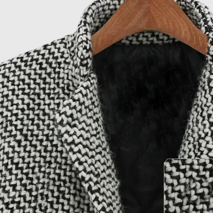 Madisynrae™ | Houndstooth Long Coat