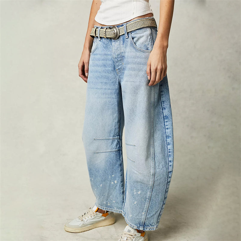 Raelyn™ | Vintage Wash Relaxed Jeans