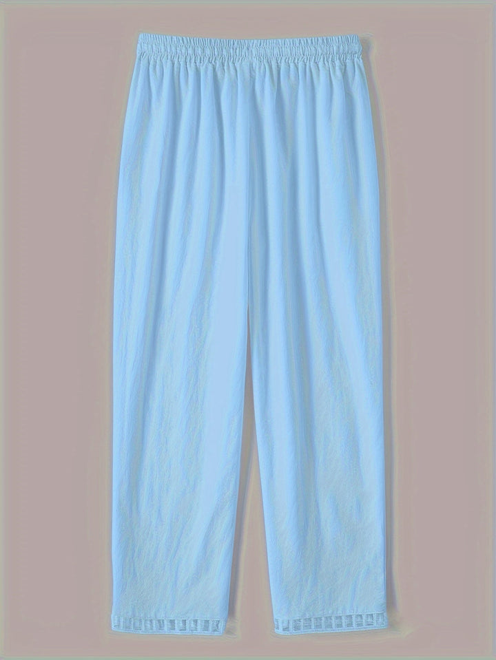 Willa™ | Cropped Contrast-Trim Pants