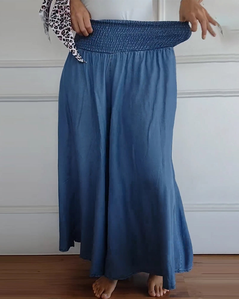 Jasper™ | Flowy Smocked-Waist Pants