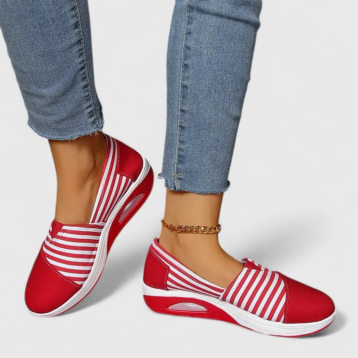 JEAN – STRIPED SLIP-ON SNEAKERS