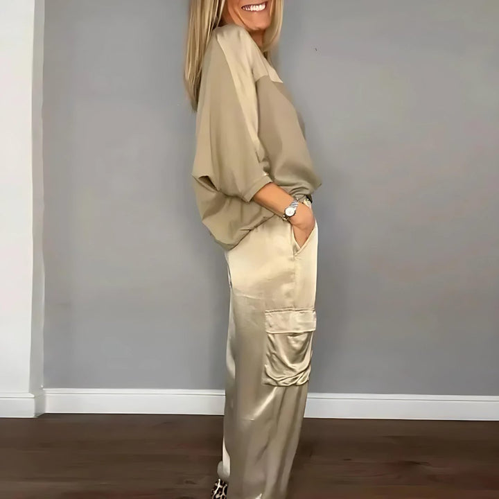 Elaine | Silky Satin Set