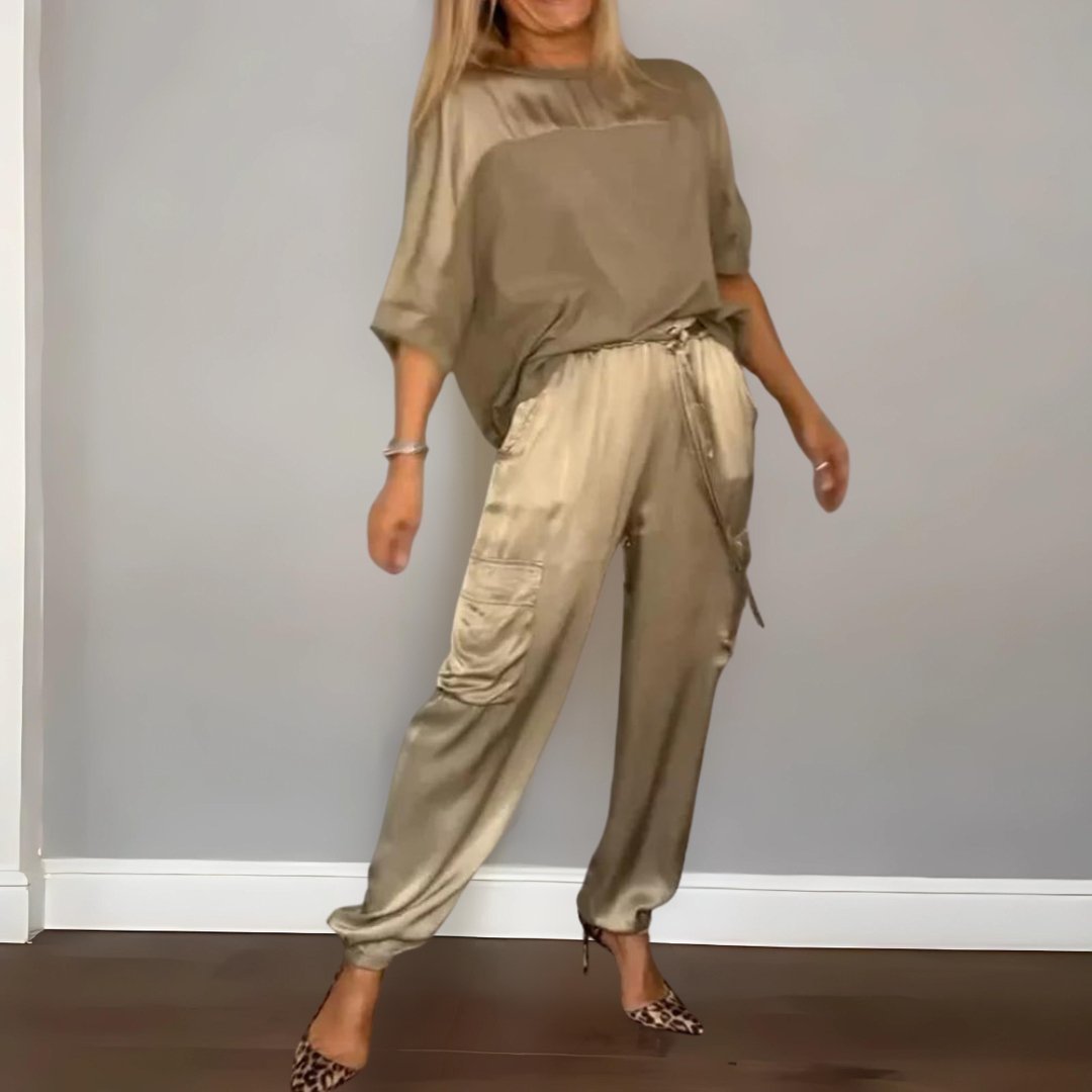 Elaine | Silky Satin Set
