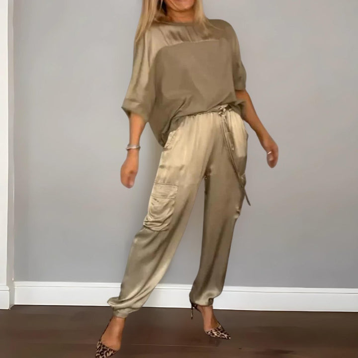 Elaine | Silky Satin Set