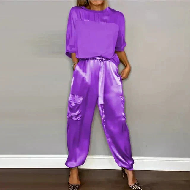Elaine | Silky Satin Set