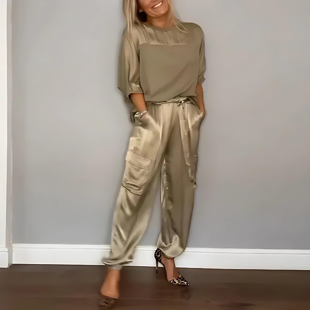 Elaine | Silky Satin Set