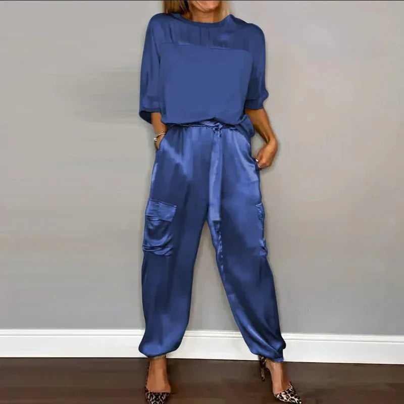 Elaine | Silky Satin Set