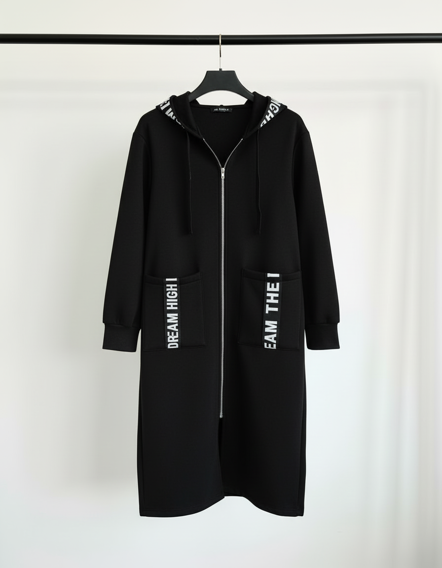 Xevyra™ | Hooded Maxi Jacket