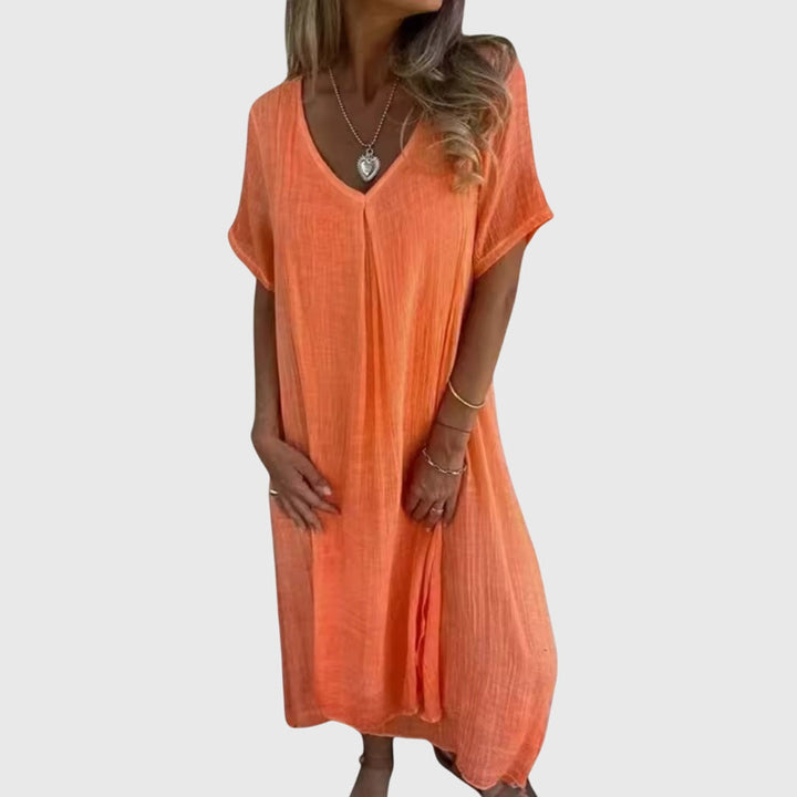 Fiona™ | Elegant Lightweight V-Neck Dress