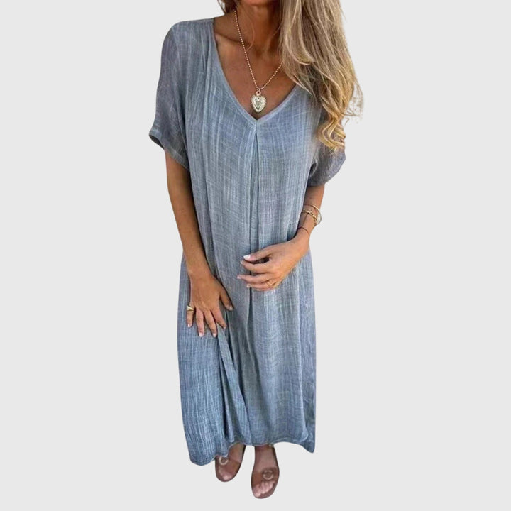 Fiona™ | Elegant Lightweight V-Neck Dress