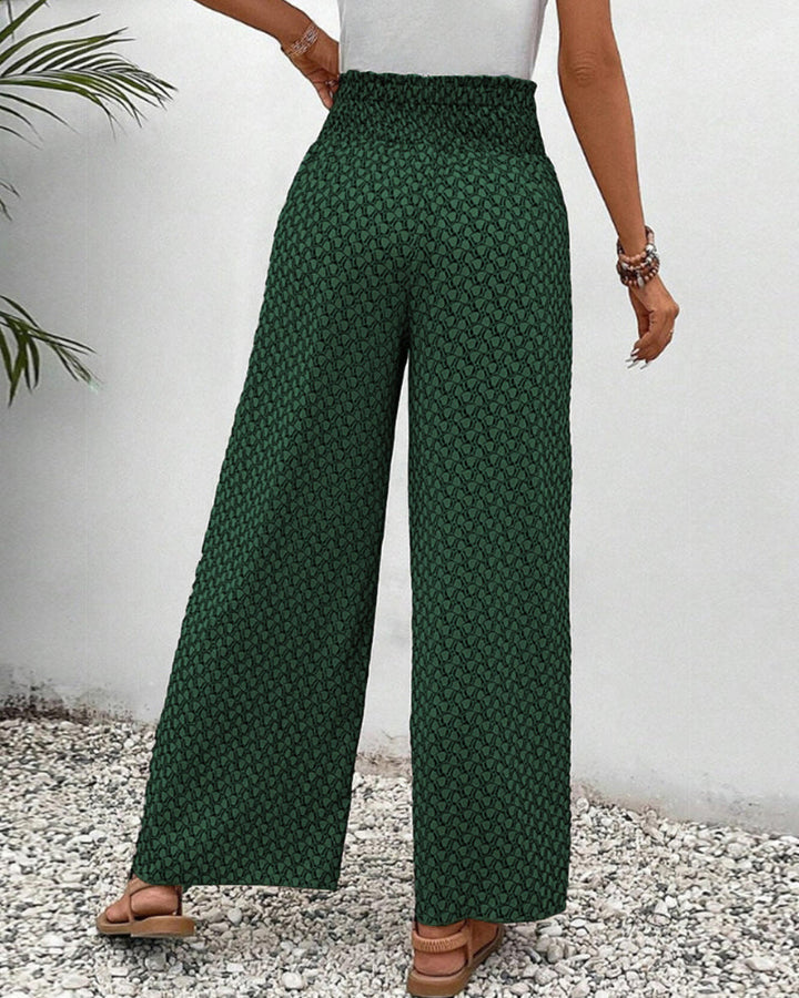 Lunetta™ | Printed Wide-Leg Trousers