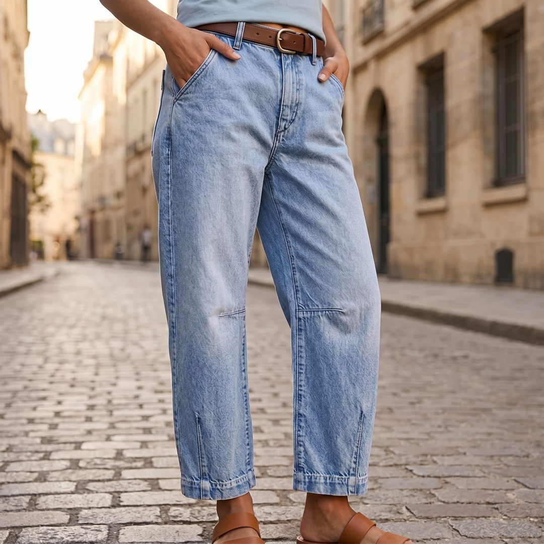 Lumière™ | Cropped Barrel Jeans