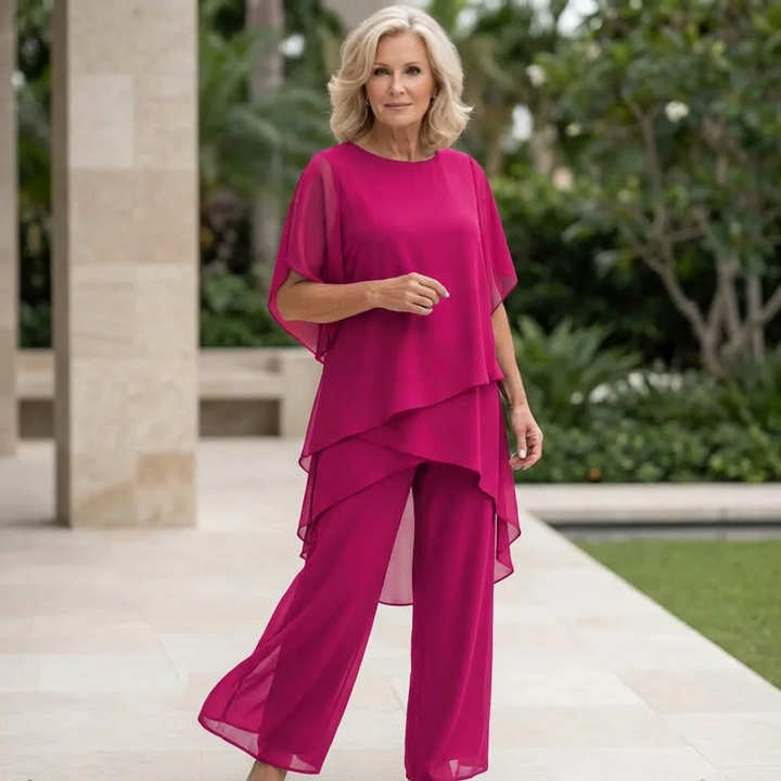 Idony™ | Draped Palazzo Pants Set