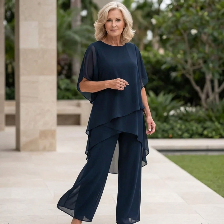 Idony™ | Draped Palazzo Pants Set